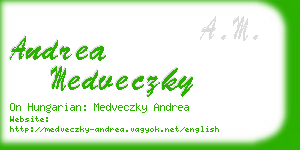 andrea medveczky business card